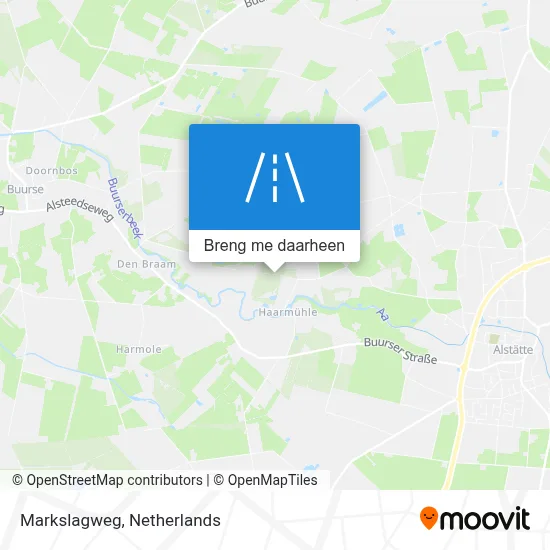 Markslagweg kaart