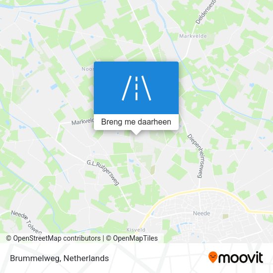 Brummelweg kaart