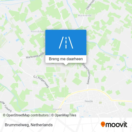 Brummelweg kaart