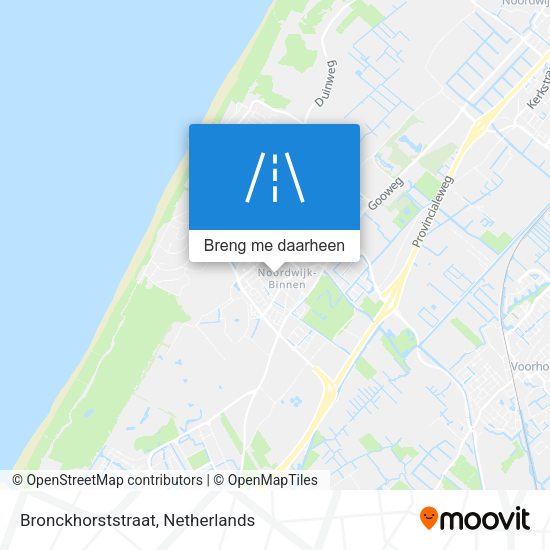 Bronckhorststraat kaart