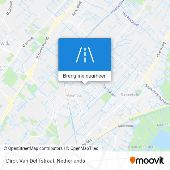 Dirck Van Delffstraat kaart