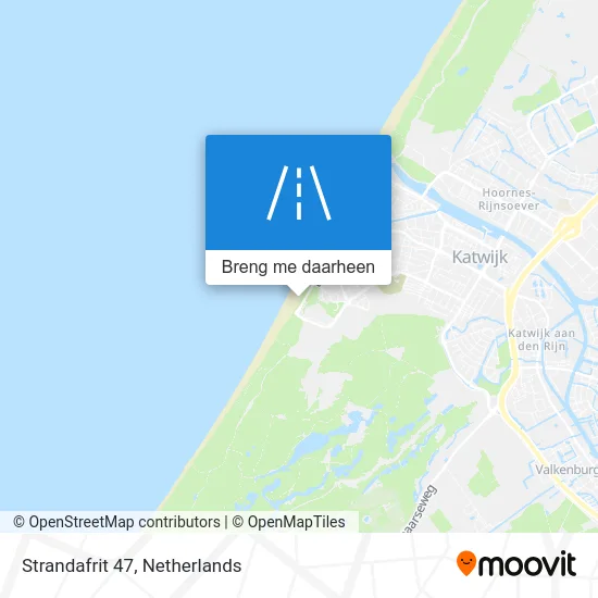 Strandafrit 47 kaart