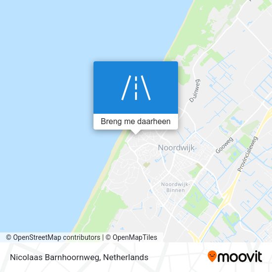 Nicolaas Barnhoornweg kaart