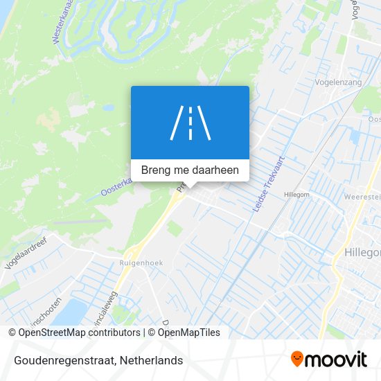 Goudenregenstraat kaart