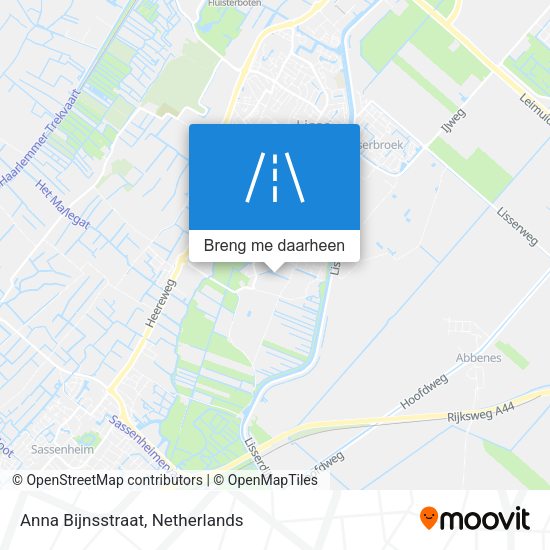 Anna Bijnsstraat kaart
