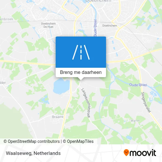 Waalseweg kaart