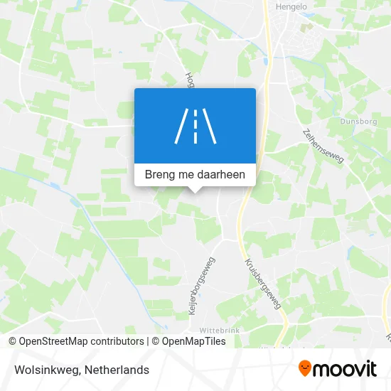 Wolsinkweg kaart
