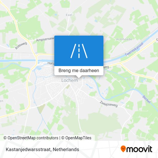 Kastanjedwarsstraat kaart