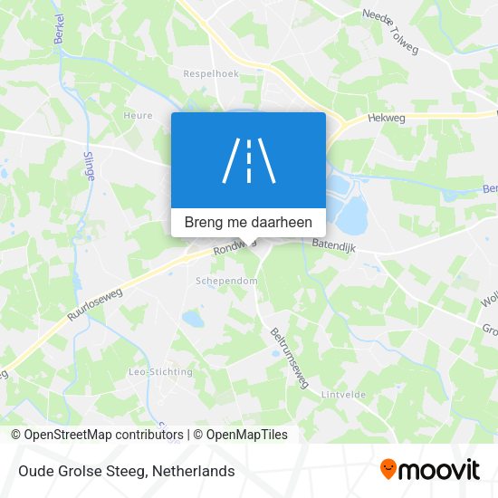 Oude Grolse Steeg kaart