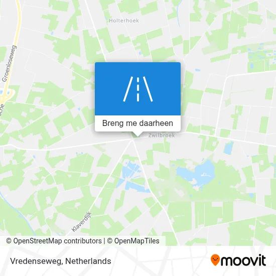Vredenseweg kaart