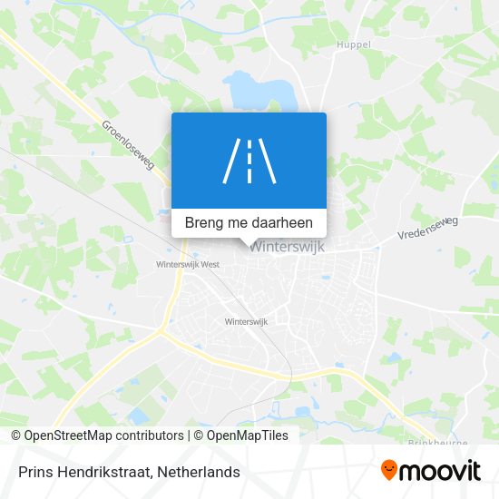Prins Hendrikstraat kaart
