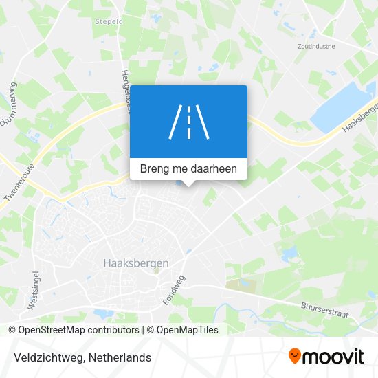 Veldzichtweg kaart