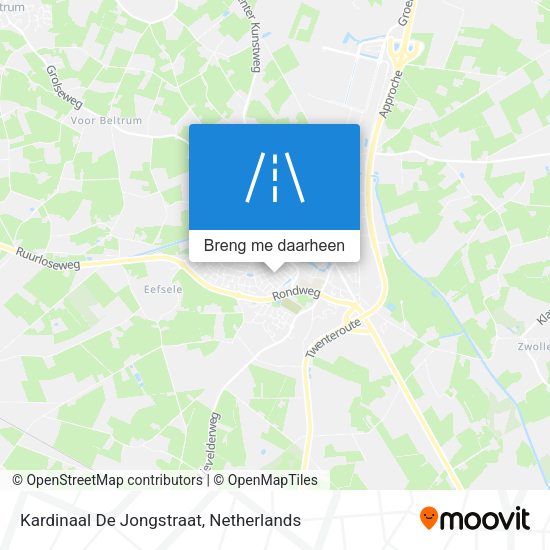 Kardinaal De Jongstraat kaart