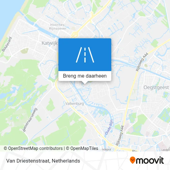 Van Driestenstraat kaart