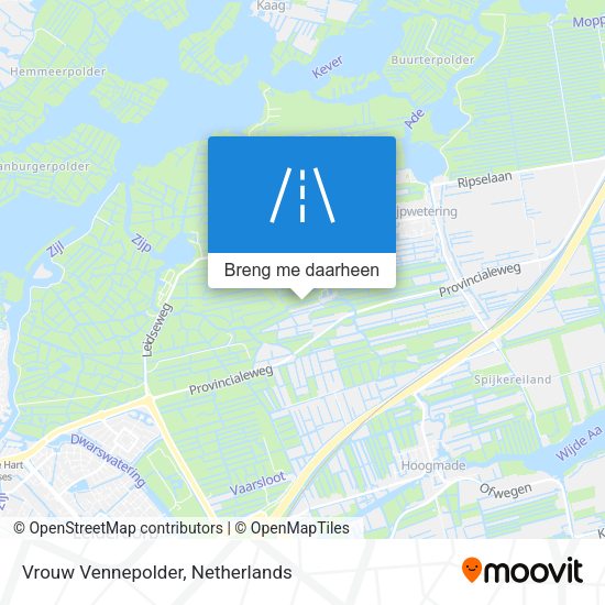 Vrouw Vennepolder kaart