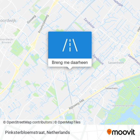 Pinksterbloemstraat kaart