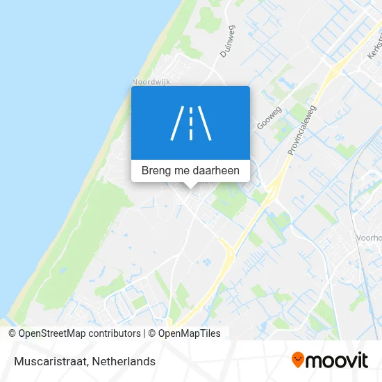 Muscaristraat kaart