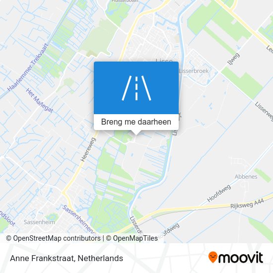 Anne Frankstraat kaart