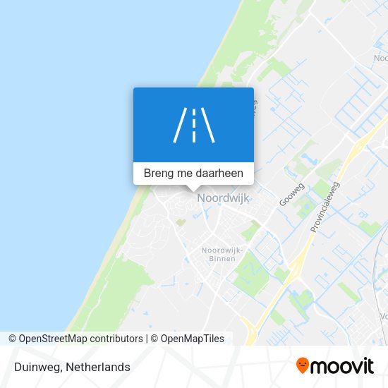 Duinweg kaart