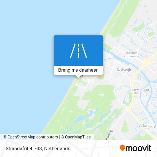Strandafrit 41-43 kaart