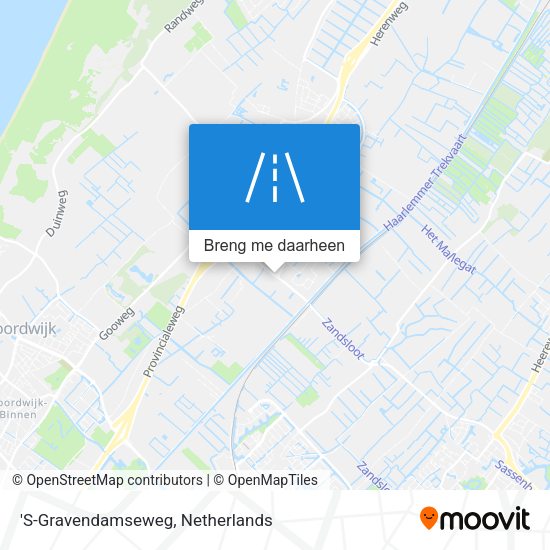 'S-Gravendamseweg kaart