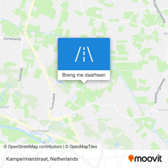 Kampermanstraat kaart