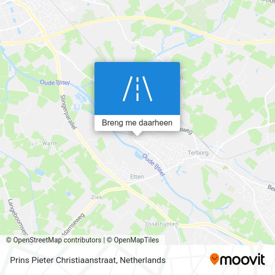 Prins Pieter Christiaanstraat kaart