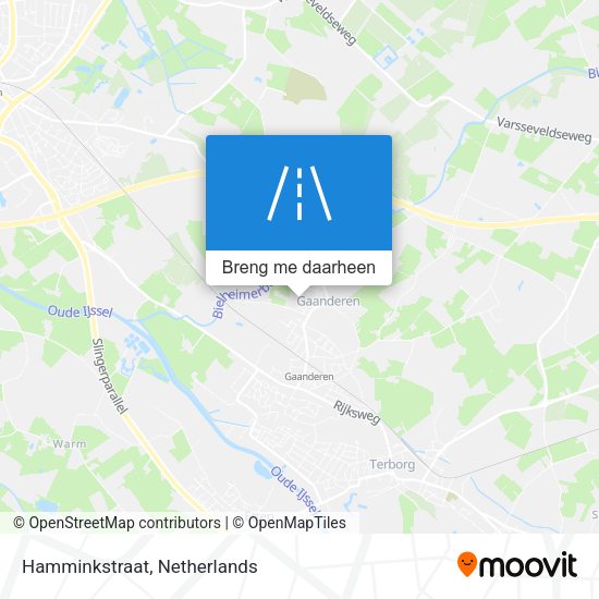 Hamminkstraat kaart