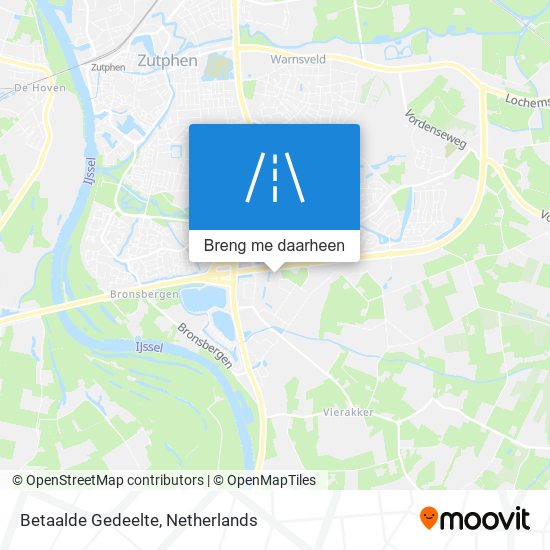 Betaalde Gedeelte kaart