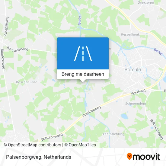 Palsenborgweg kaart