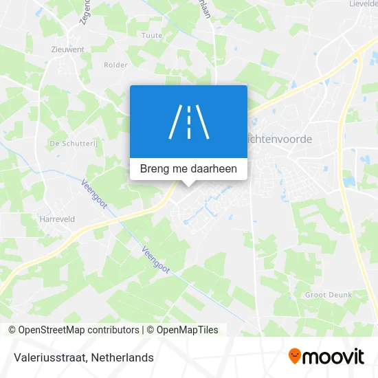 Valeriusstraat kaart