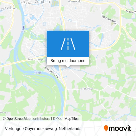 Verlengde Ooyerhoekseweg kaart