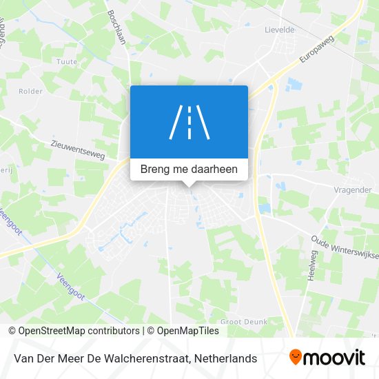 Van Der Meer De Walcherenstraat kaart