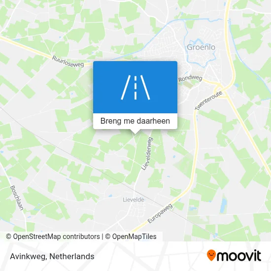 Avinkweg kaart
