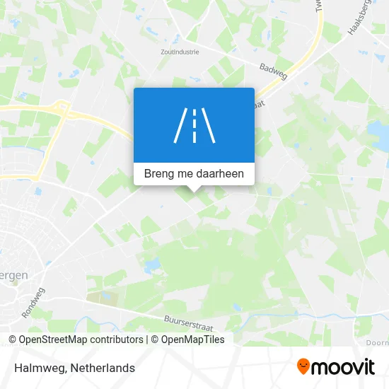 Halmweg kaart