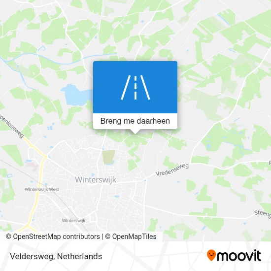 Veldersweg kaart