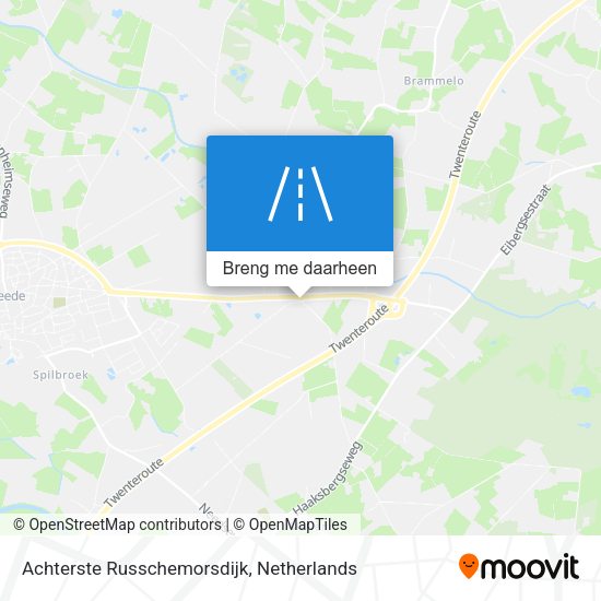 Achterste Russchemorsdijk kaart