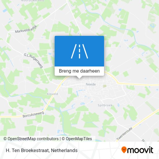 H. Ten Broekestraat kaart