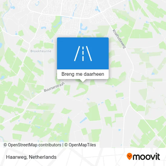 Haarweg kaart