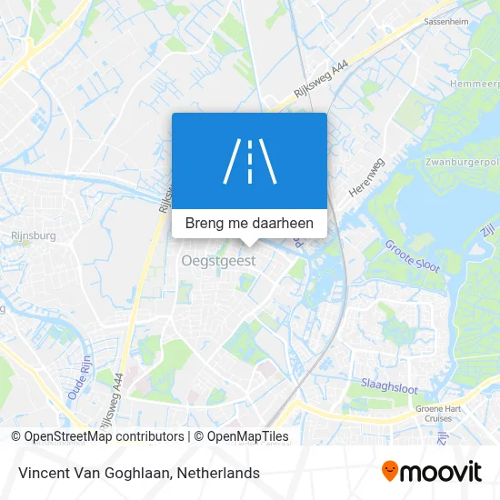 Vincent Van Goghlaan kaart