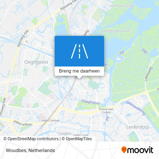 Woudbes kaart
