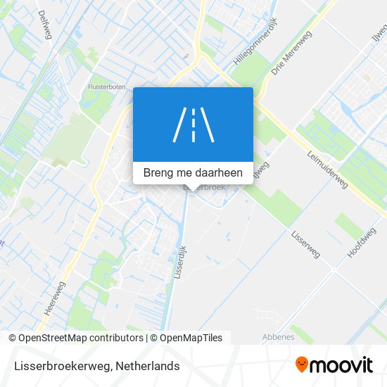 Lisserbroekerweg kaart