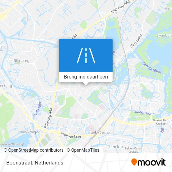 Boonstraat kaart