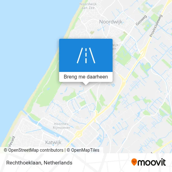 Rechthoeklaan kaart