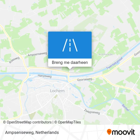 Ampsenseweg kaart
