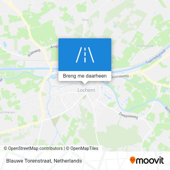 Blauwe Torenstraat kaart