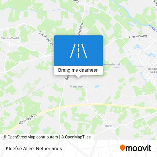 Kleefse Allee kaart