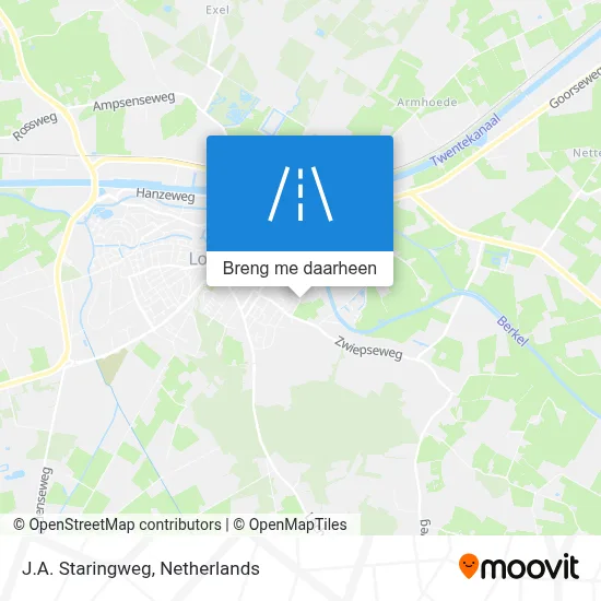 J.A. Staringweg kaart