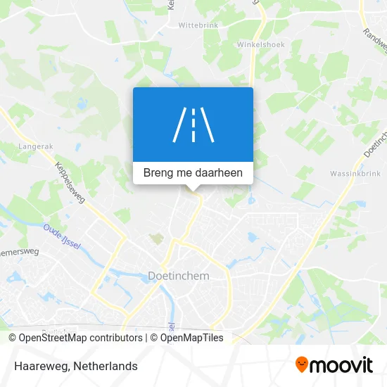 Haareweg kaart