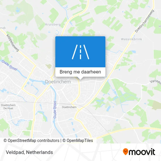 Veldpad kaart